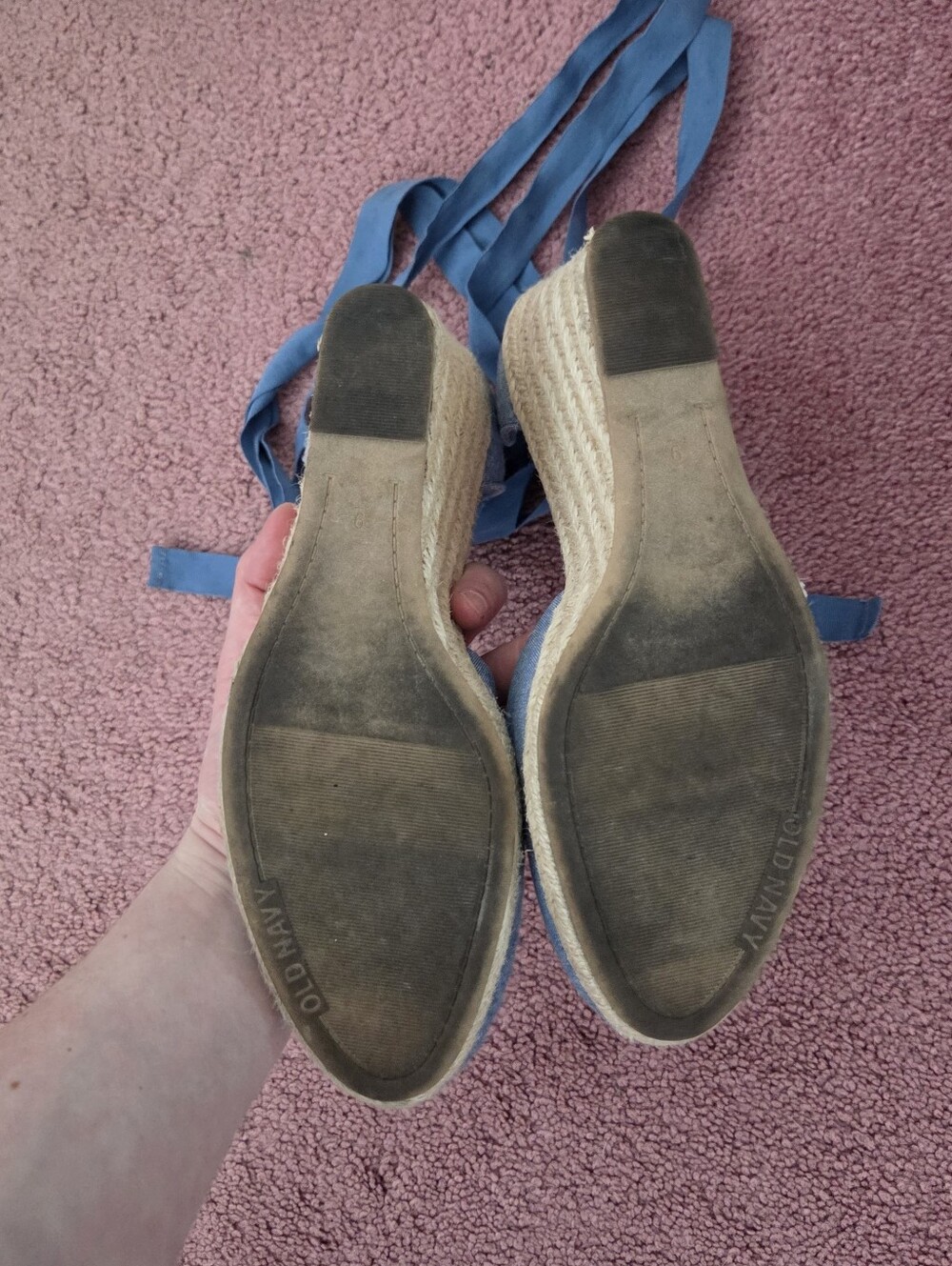 Old Navy Blue Tie Espadrilles - Picture 4 of 7